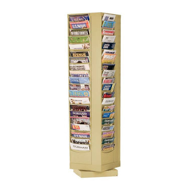80 POCKET ROTARY CON-TUR LIT. RACK TAN - Model 416-75